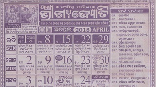 Bhagyajyoti Calendar April 2018