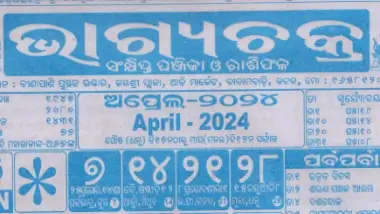 Bhagyachakra Calendar April 2024