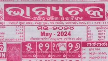 Bhagyachakra Calendar May 2024