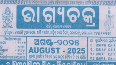 Bhagyachakra Calendar August 2025