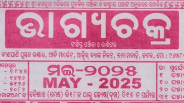 Bhagyachakra Calendar May 2025