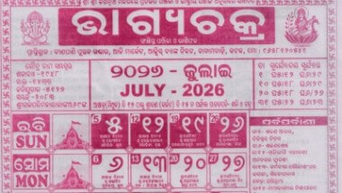 Bhagyachakra Calendar July 2026