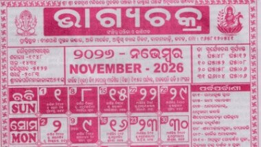 Bhagyachakra Calendar November 2026