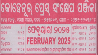 Kohinoor Calendar February 2025